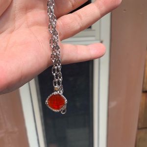 Tacori scarlet onyx necklace 925 and 18k